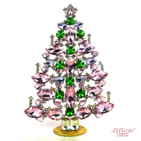 Delightful Christmas Tree | Green | Luxury Czech Jewelry