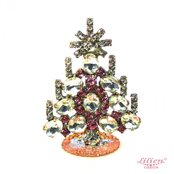 31 cm XXL Xmas Tree Table Decoration ~ Clear Crystal* : LILIEN CZECH,  authentic Czech rhinestone jewelry