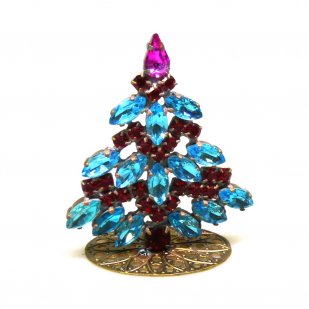 Xmas Tree Standing Decoration #10 ~ Aqua Red*