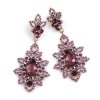 Emotion Lace Earrings Pierced ~ Purple