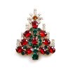 Xmas Tree Brooch #05 ~ Red Emerald*