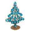 Xmas Teardrops Tree Standing Decoration 7cm ~ Aqua Clear*