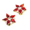 True Love Earrings Clips ~ Red Clear*