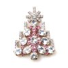 Xmas Tree Brooch #05 ~ Clear Pink*