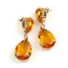 Raindrops Earrings Pierced ~ Topaz