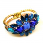 Barocco Clamper Bracelet ~ Blue Aqua*