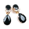 Effervescence Earrings with Clips ~ Black