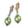 Candy Puffs Earrings Pierced ~ Green