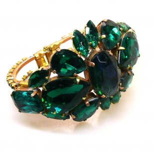 Iridescence Clamper Bracelet ~ Extra Emerald*