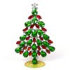 Xmas Teardrops Tree Standing Decoration 15cm ~ Green Red*