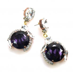 Grace Earrings Pierced ~ Extra Purple*