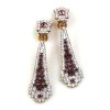 Eiffel Earrings Clips ~ Purple