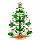 21cm Xmas Tree Decoration Navettes ~ Green Clear*
