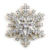 Snowflake Pin ~ Clear Crystal #7*