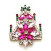 One Flower Tree Brooch 8cm ~ Fuchsia Pink*