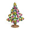 Xmas Teardrops Tree Standing Decoration 10cm ~ Vitrail Emerald*