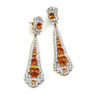 Eiffel Earrings Pierced ~ Topaz