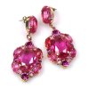 Ballade Earrings Pierced ~ Fuchsia