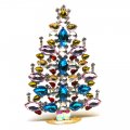 21cm Xmas Tree Decoration Navettes ~ Aqua Pink Multicolor 2*