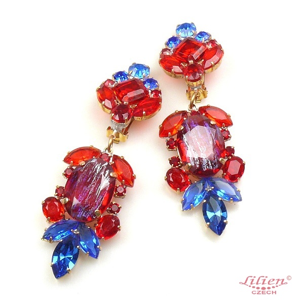 blue ruby earrings