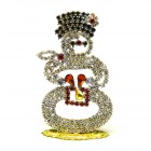 Snowman Standing Decoration 9cm Topaz Gift*