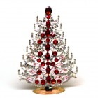 Plentiful Xmas Stand-up Tree 17cm ~ Red Pink Clear*