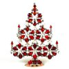 Xmas Flowers Tree Decoration 20cm ~ Red Clear*