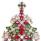 37 cm XXL Xmas Tree Table Decoration ~ Green Red Clear*