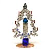 Tree with Candle Decoration 10cm ~ Clear Blue*