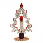 Tree with Candle Decoration 10cm ~Red Clear*