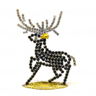 Reindeer ~ Christmas Stand-up Decoration Smaller Black (L)*