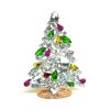 Zig-Zag Xmas Tree Stand-up Decoration 10cm ~ Clear Multicolor*