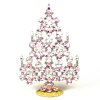 Xmas Flowers Tree Decoration 16cm ~ Pink Clear*