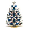 21cm Xmas Tree Decoration Navettes ~ Aqua Clear Red*