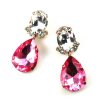 Effervescence Earrings Pierced ~ Fuchsia Clear*