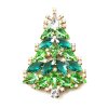 Xmas Tree Brooch #02 ~ Emerald Green Clear*