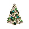 Zig-Zag Xmas Tree Brooch 7cm ~ #04*