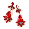 Fancy Essence Earrings Pierced ~ Red*