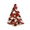 Zig-Zag Xmas Tree Brooch 7cm ~ #02*