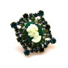 Cameo Ring ~ Green Aqua*