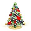 Zig-Zag Xmas Tree Stand-up Decoration 10cm ~ Red*