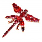 Dragonfly Brooch Extra Large ~ Red*
