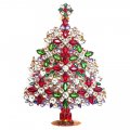 37 cm XXL Xmas Tree Table Decoration ~ Green Red Clear*