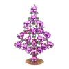 Xmas Teardrops Tree Standing Decoration 10cm ~ Fuchsia Clear*