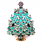 34 cm XXL Xmas Tree Decoration Teardrops ~ Emerald Red Clear*