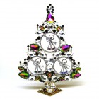 20 cm XL Xmas Tree with Angels ~ Clear Vitrail*