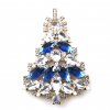 Xmas Tree Brooch #02 ~ Blue Clear*