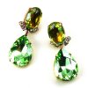 Effervescence EarringsPierced ~ Peridot Lime*