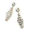 Navettes Earrings Pierced ~ Clear Crystal*