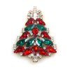 Xmas Tree Brooch #02 ~ Emerald Red*